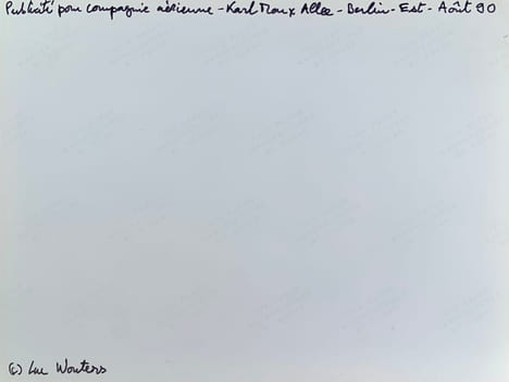 Karl Marx Allee, Berlin-Est, 1990. . WOUTERS (Luc).