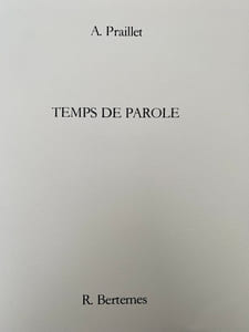 Temps de parole.