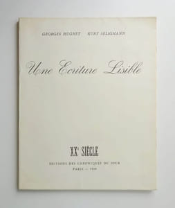 UNE ÉCRITURE LISIBLE 1/24 Arches envoi signé avec eau-forte