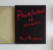 PEINTURES ET DESSINS 43 ill. hélio EO sur vélin en bel état. Henri Michaux
