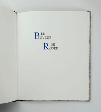 LE BUVEUR DE ROSÉE lithos de Orfeo Tamburi 1/80 ex. Arches signés. Georges Hugnet / Orfeo Tamburi