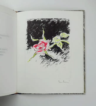LE BUVEUR DE ROSÉE lithos de Orfeo Tamburi 1/80 ex. Arches signés. Georges Hugnet / Orfeo Tamburi