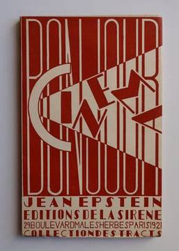 BONJOUR CINÉMA EO 1921. Jean Epstein