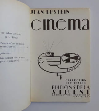 BONJOUR CINÉMA EO 1921. Jean Epstein