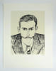 Maurice Henry s&eacute;rigraphie sign&eacute;e Autoportrait incomplet. Maurice Henry