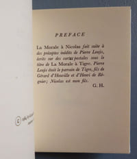 LA MORALE À NICOLAS