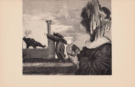 LES CRIS DE LA FÉE. Seize collages de Max Bucaille.. Max Bucaille