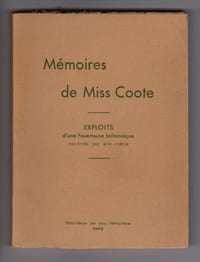MÉMOIRES DE MISS COOTE Exploits d'une Fouetteuse britanique racontés par elle-même