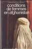 Conditions de femmes en Afghanistan. BAILLEAU LAJOINIE (Simone)