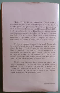 Léon Zitrone vous parle de l'U.R.S.S. - Interviews libres en Union Soviétique. ZITRONE (Léon)