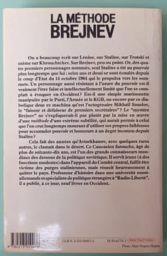 La méthode Brejnev -  Analyse et histoire d'un règne. AVTORKHANOV (Abdurakhman)