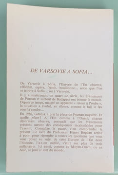 De Varsovie à Sofia - Histoire des pays de l'est. BOGDAN (Henry)