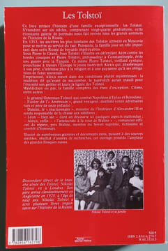 LES TOLSTOI histoire d'une grande famille russe 1353-1983. TOLSTOI (Nikolai)