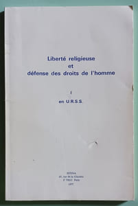 Liberté religieuse et défense des droits de l'homme - I en URSS