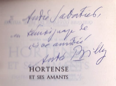 Hortense et ses amants “ Chateaubriand, Sainte-Beuve, etc.