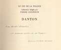 Discours - Choix de textes et pr&eacute;face de Pierre Jean Jouve et Fr&eacute;d&eacute;ric Ditisheim. DANTON