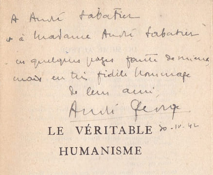 Le véritable humanisme : Propos sur la culture littéraire et scientifique. GEORGE (André)