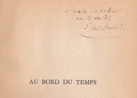 Au bord du temps - Extraits d'un journal. HENRIOT (Emile)