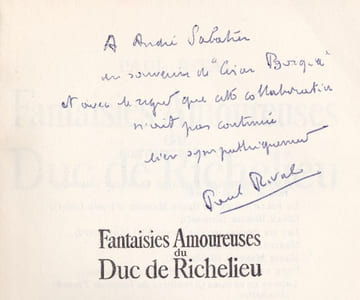 Fantaisies amoureuses du Duc de Richelieu