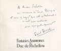 Fantaisies amoureuses du Duc de Richelieu. RIVAL (Paul)