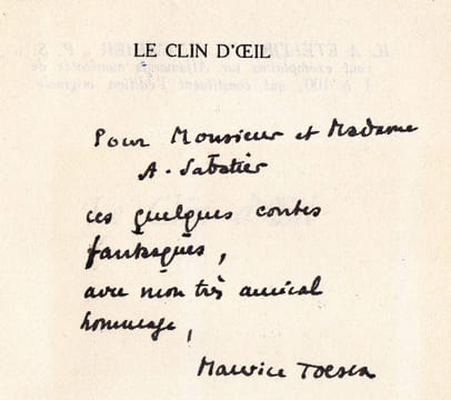 Le clin d'oeil. TOESCA (Maurice)