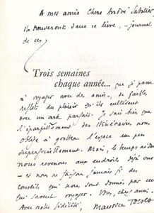 Trois semaines chaque année...