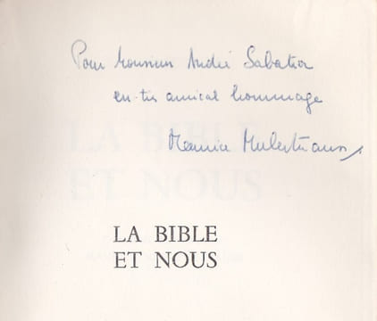 La Bible et nous - Traduit de l'allemand par Maurice Muller-Strauss. WEGENER (G.S.)