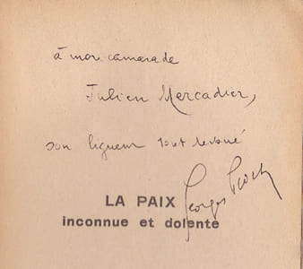 La paix inconnue et dolente (vers et poèmes)