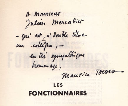 Les fonctionnaires - Roman. TOESCA (Maurice)