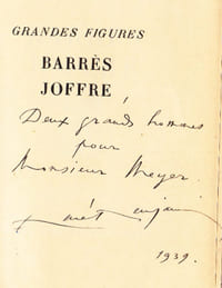 Grandes figures BARRES - JOFFRE