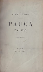 Pauca Paucis