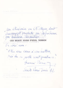Ces beaux jours d'hier, demain. BEGUIN (Francis)