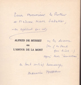 Alfred de Musset ou l’amour de la mort
