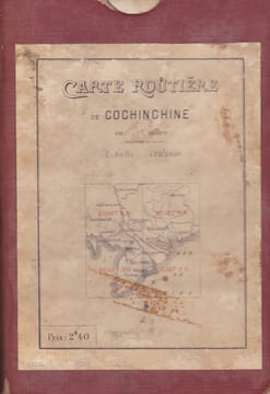 Carte routière de Cochinchine dressée par le service des travaux publics. undefined