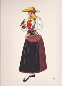 Costumes nationaux - Autriche - Hongrie - Tchéco-Slovaquie - Pologne. VARAGNAC A.