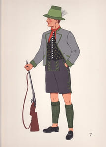 Costumes nationaux - Autriche - Hongrie - Tchéco-Slovaquie - Pologne