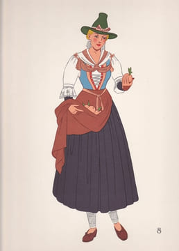 Costumes nationaux - Autriche - Hongrie - Tchéco-Slovaquie - Pologne. VARAGNAC A.