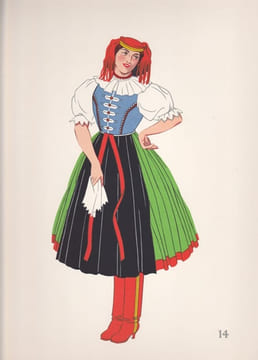 Costumes nationaux - Autriche - Hongrie - Tchéco-Slovaquie - Pologne. VARAGNAC A.