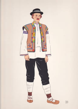 Costumes nationaux - Autriche - Hongrie - Tchéco-Slovaquie - Pologne. VARAGNAC A.