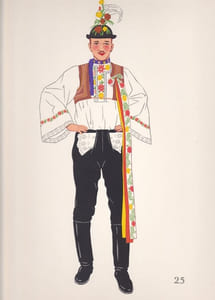 Costumes nationaux - Autriche - Hongrie - Tchéco-Slovaquie - Pologne