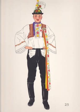 Costumes nationaux - Autriche - Hongrie - Tchéco-Slovaquie - Pologne. VARAGNAC A.