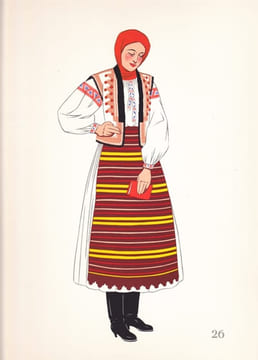 Costumes nationaux - Autriche - Hongrie - Tchéco-Slovaquie - Pologne. VARAGNAC A.