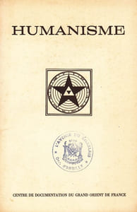 Humanisme Bulletin du Centre de documentation du Grand Orient de France N° 81-82