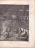 Gravure n&deg; 42 -  Vue de l'int&eacute;rieur d'une maison de l'entr&eacute;e de Nootka " - A Voyage to the Pacific Ocean [Third Voyage]". COOK (Captain James) 