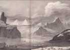 Gravure n&deg; 45 -  Vue de l'anse ferm&eacute;e de l'entr&eacute;e du Prince Guillaume " - A Voyage to the Pacific Ocean [Third Voyage]". COOK (Captain James) 