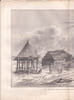Gravure n&deg; 72 -  Vue de Bolcheretzkoi bourgade du Kamtchatka  " - A Voyage to the Pacific Ocean [Third Voyage]". COOK (Captain James) 