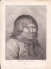 Gravure n&deg; 75 -  Homme du Kamtchatka  " - A Voyage to the Pacific Ocean [Third Voyage]". COOK (Captain James) 