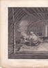 Gravure n&deg; 78 -  Int&eacute;rieur d'une habitation d'hiver du Kamtchatka  " - A Voyage to the Pacific Ocean [Third Voyage]". COOK (Captain James) 