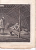 Gravure n&deg; 78 -  Int&eacute;rieur d'une habitation d'hiver du Kamtchatka  " - A Voyage to the Pacific Ocean [Third Voyage]". COOK (Captain James) 