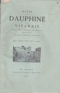 Revue du Dauphiné et du Vivarais